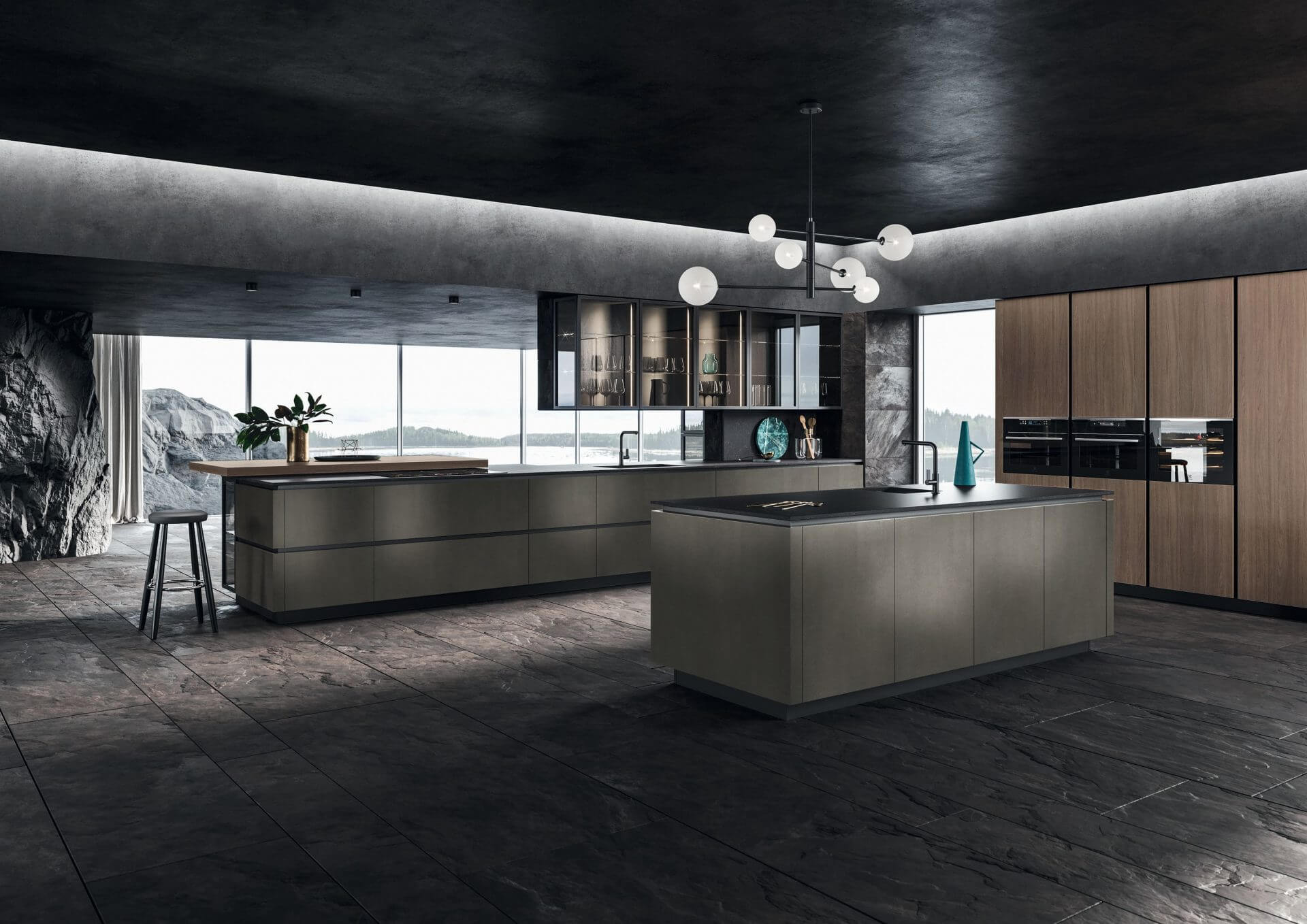 Modèle Look - cuisine SNAIDERO haut de gamme Uni-K Concept Intérieur