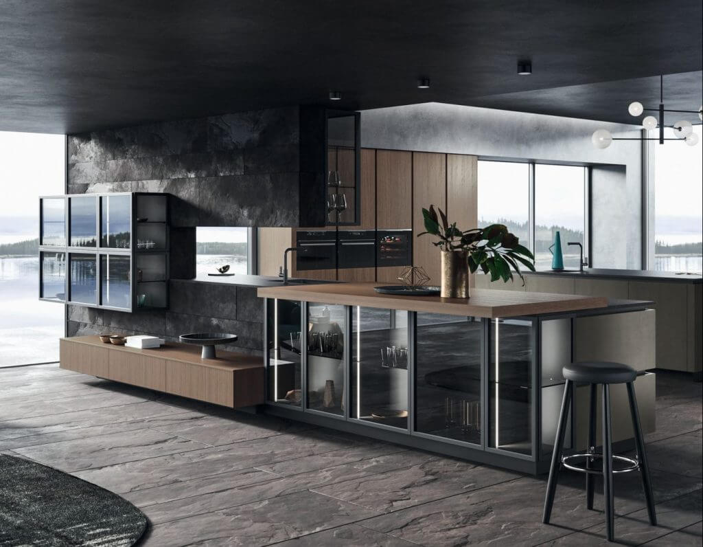 Modèle Look - cuisine SNAIDERO haut de gamme Uni-K Concept Intérieur