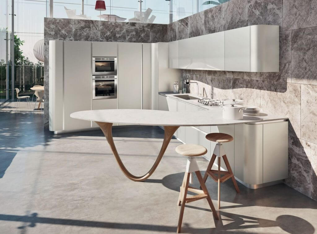 Modèle Ola - cuisine SNAIDERO haut de gamme Uni-K Concept Intérieur