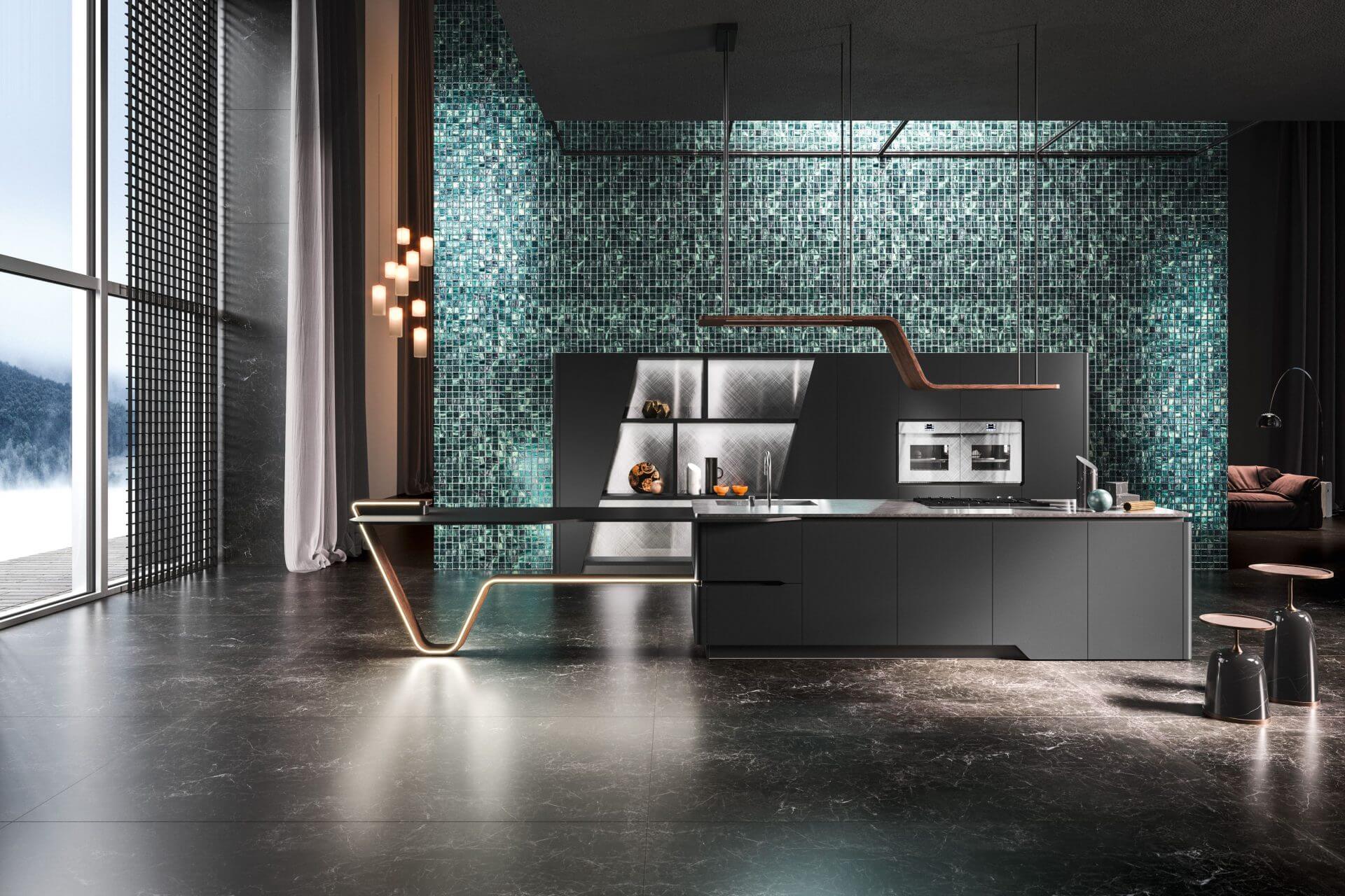 Modèle Vision - cuisine SNAIDERO haut de gamme Uni-K Concept Intérieur