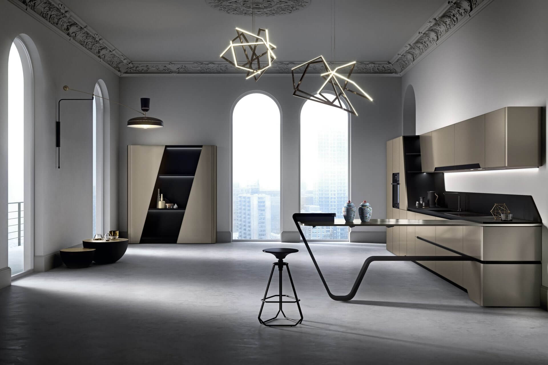 Modèle Vision - cuisine SNAIDERO haut de gamme Uni-K Concept Intérieur
