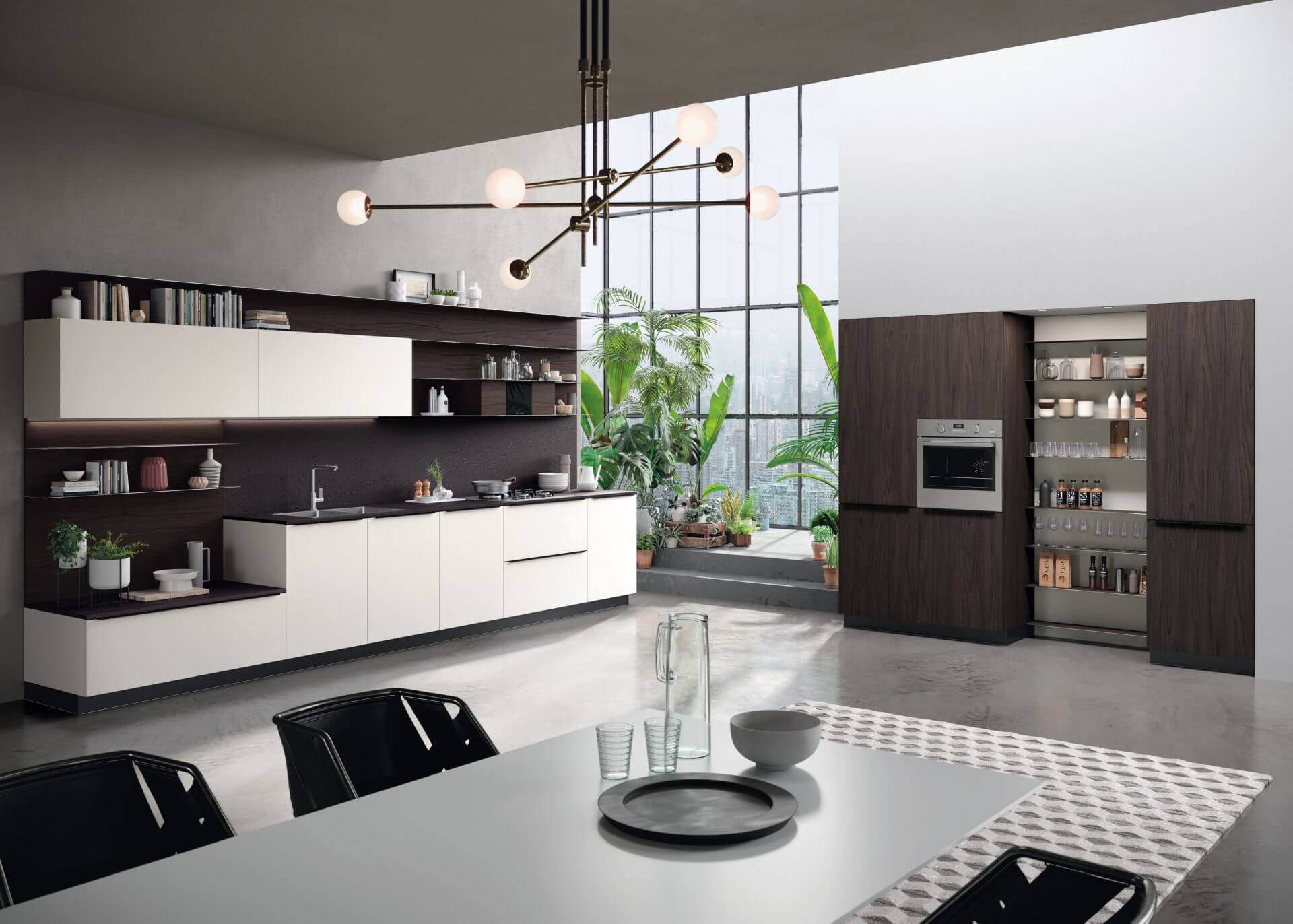 Modèle Feel - cuisine SNAIDERO haut de gamme Uni-K Concept Intérieur