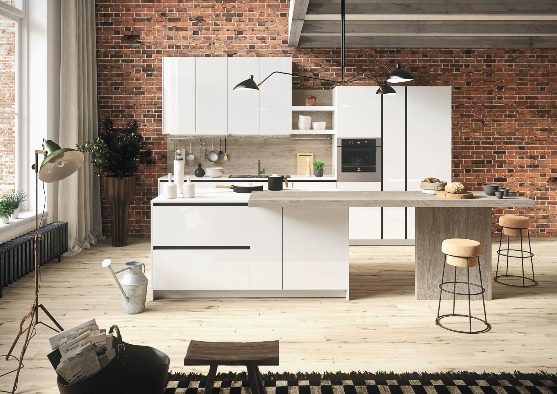 Modèle First - cuisine SNAIDERO haut de gamme Uni-K Concept Intérieur