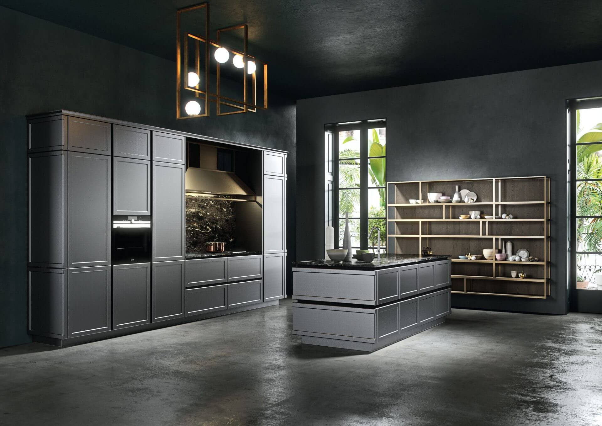 Modèle Frame - cuisine SNAIDERO haut de gamme Uni-K Concept Intérieur