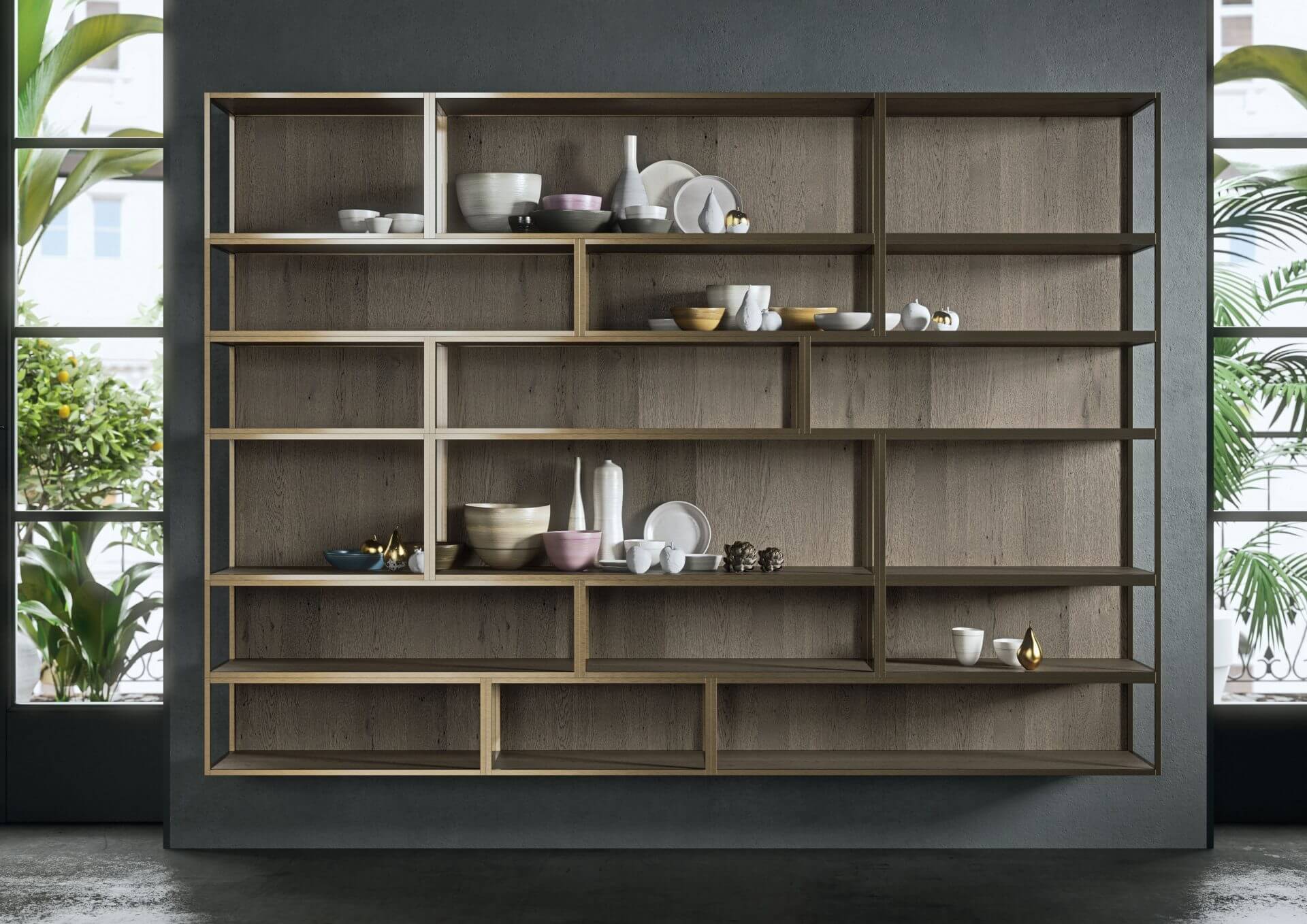 Modèle Frame - cuisine SNAIDERO haut de gamme Uni-K Concept Intérieur