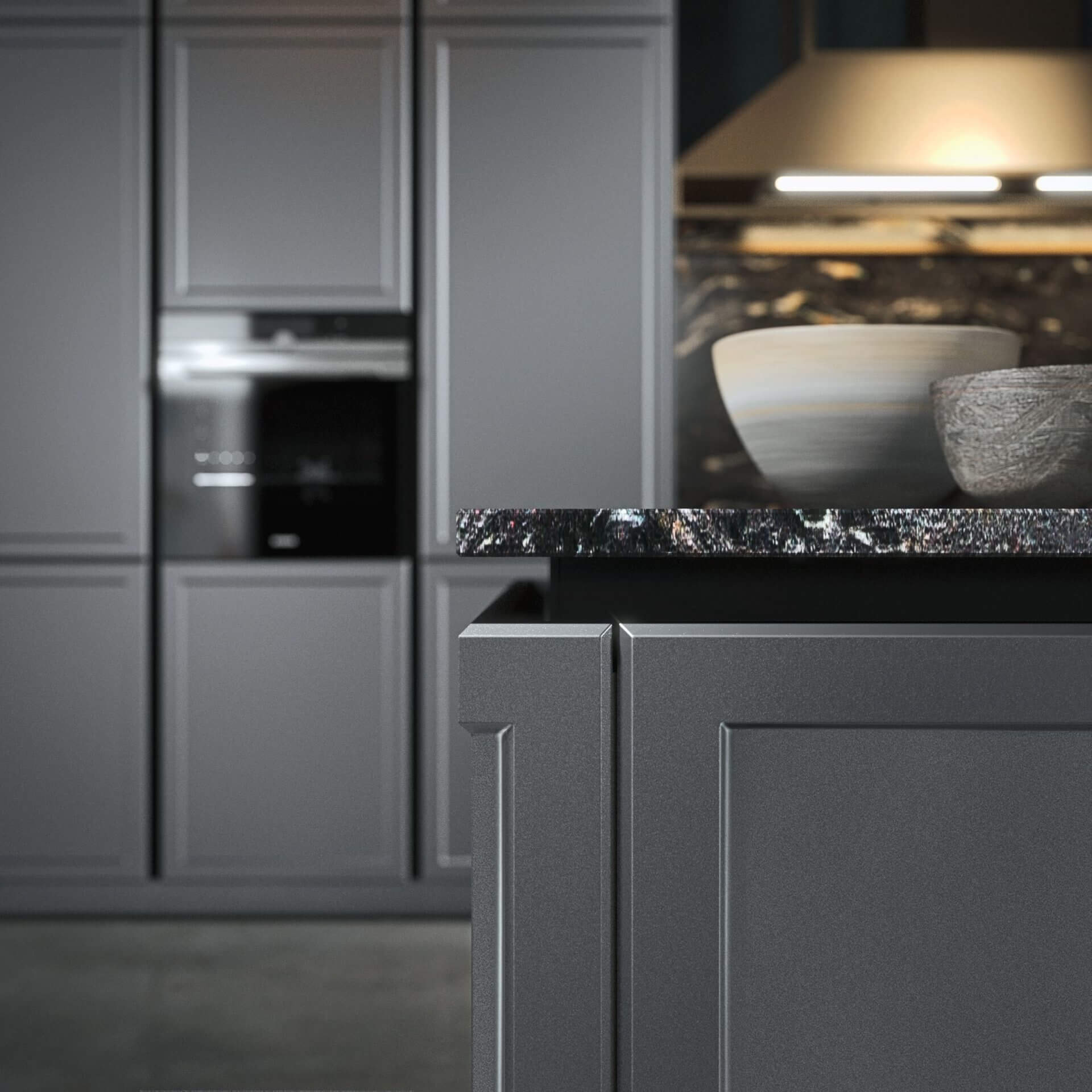 Modèle Frame - cuisine SNAIDERO haut de gamme Uni-K Concept Intérieur