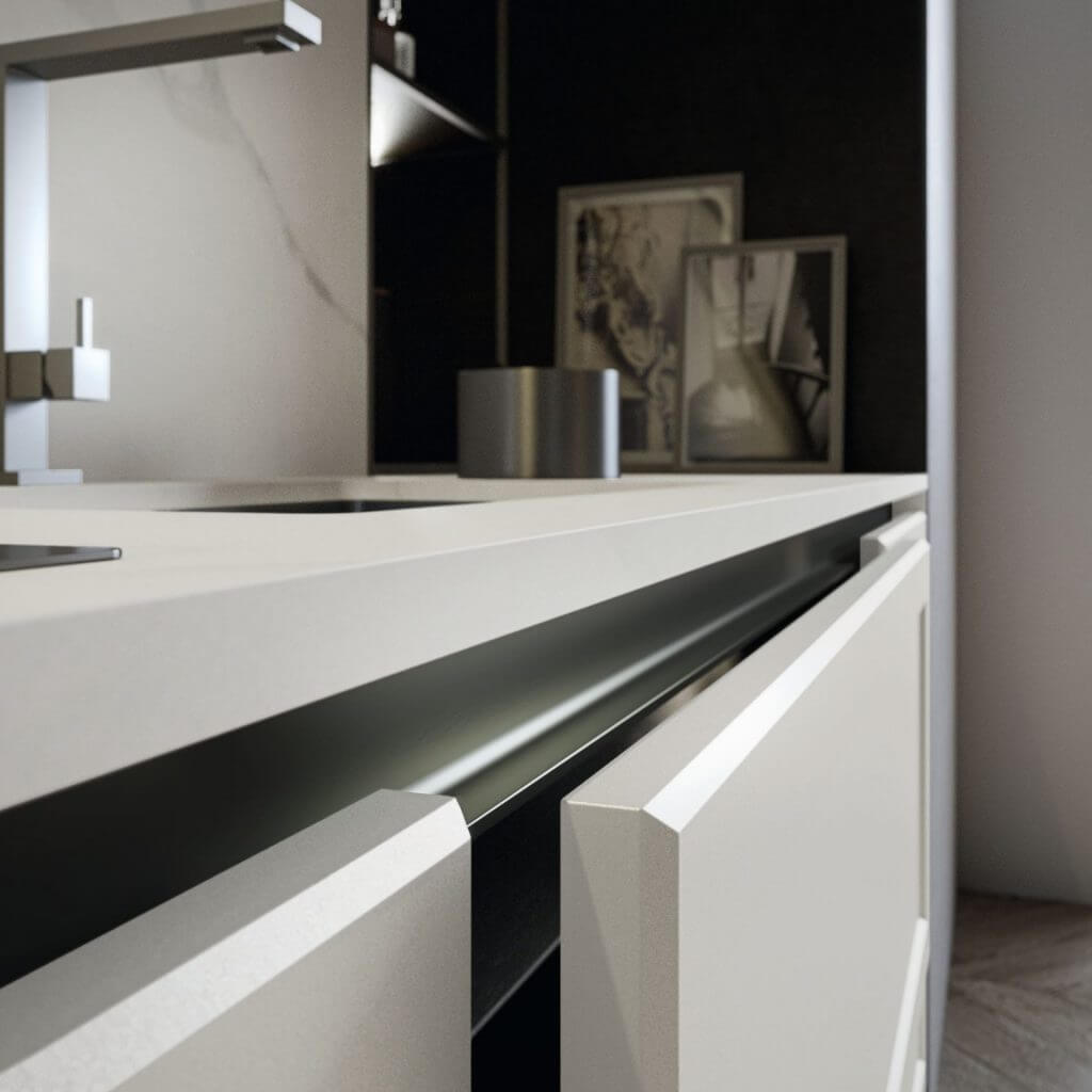 Modèle Frame - cuisine SNAIDERO haut de gamme Uni-K Concept Intérieur
