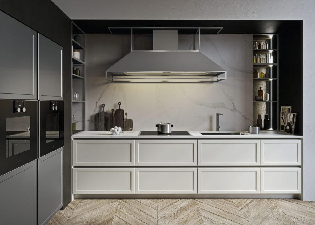 Modèle Frame - cuisine SNAIDERO haut de gamme Uni-K Concept Intérieur