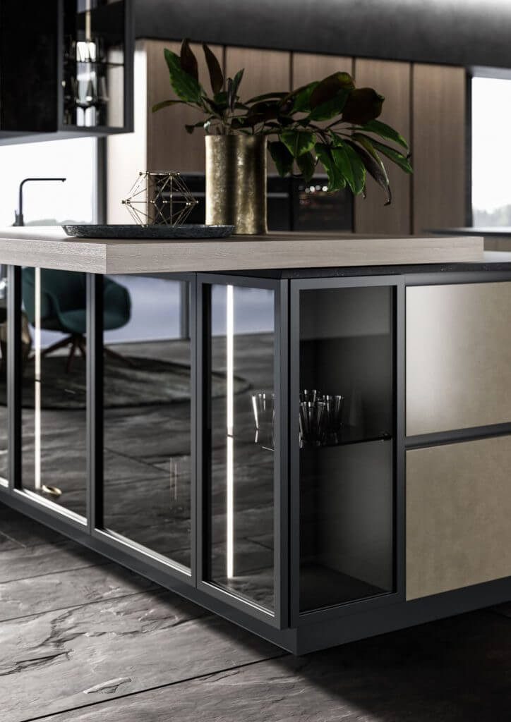 Modèle Look - cuisine SNAIDERO haut de gamme Uni-K Concept Intérieur