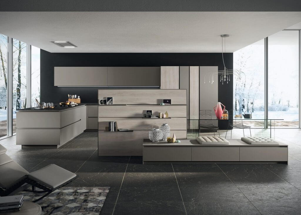 Modèle Look - cuisine SNAIDERO haut de gamme Uni-K Concept Intérieur