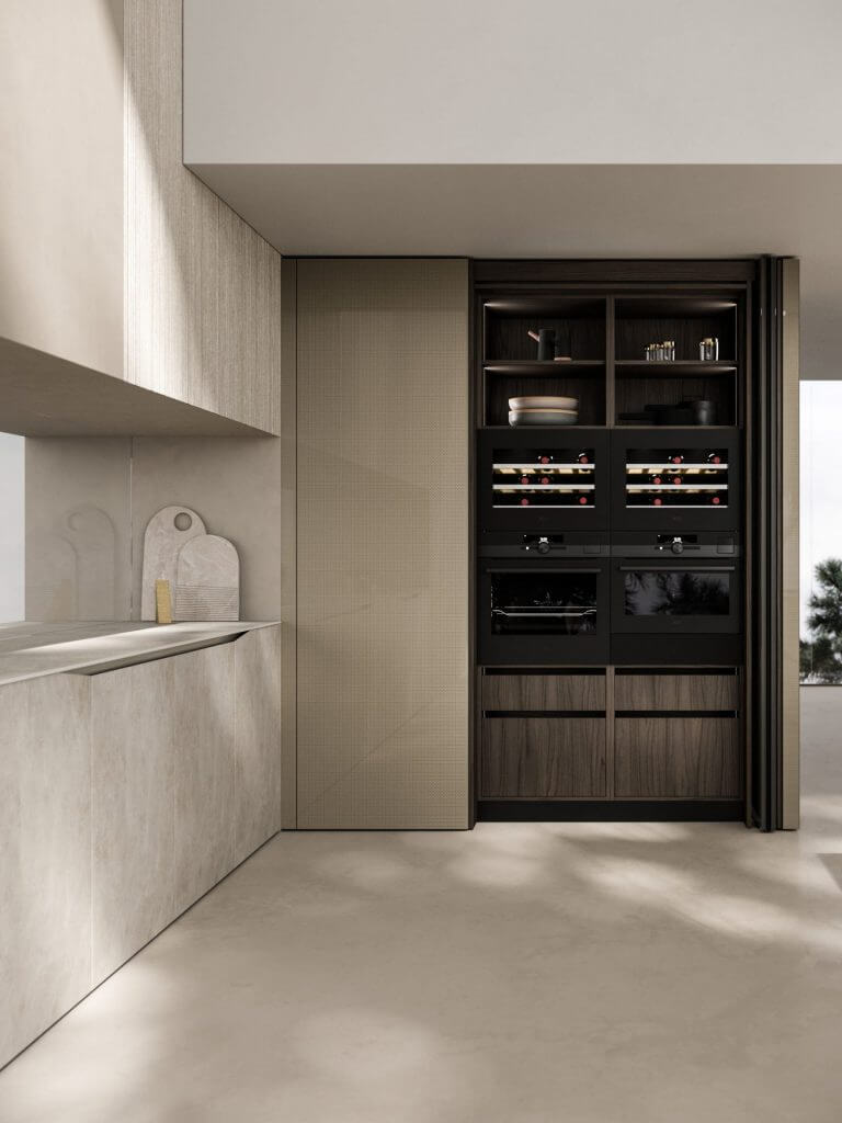 Modèle Elementi - cuisine SNAIDERO haut de gamme Uni-K Concept Intérieur