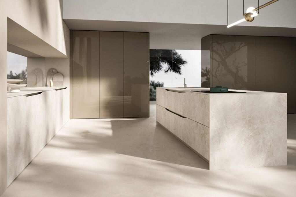 Modèle Elementi - cuisine SNAIDERO haut de gamme Uni-K Concept Intérieur