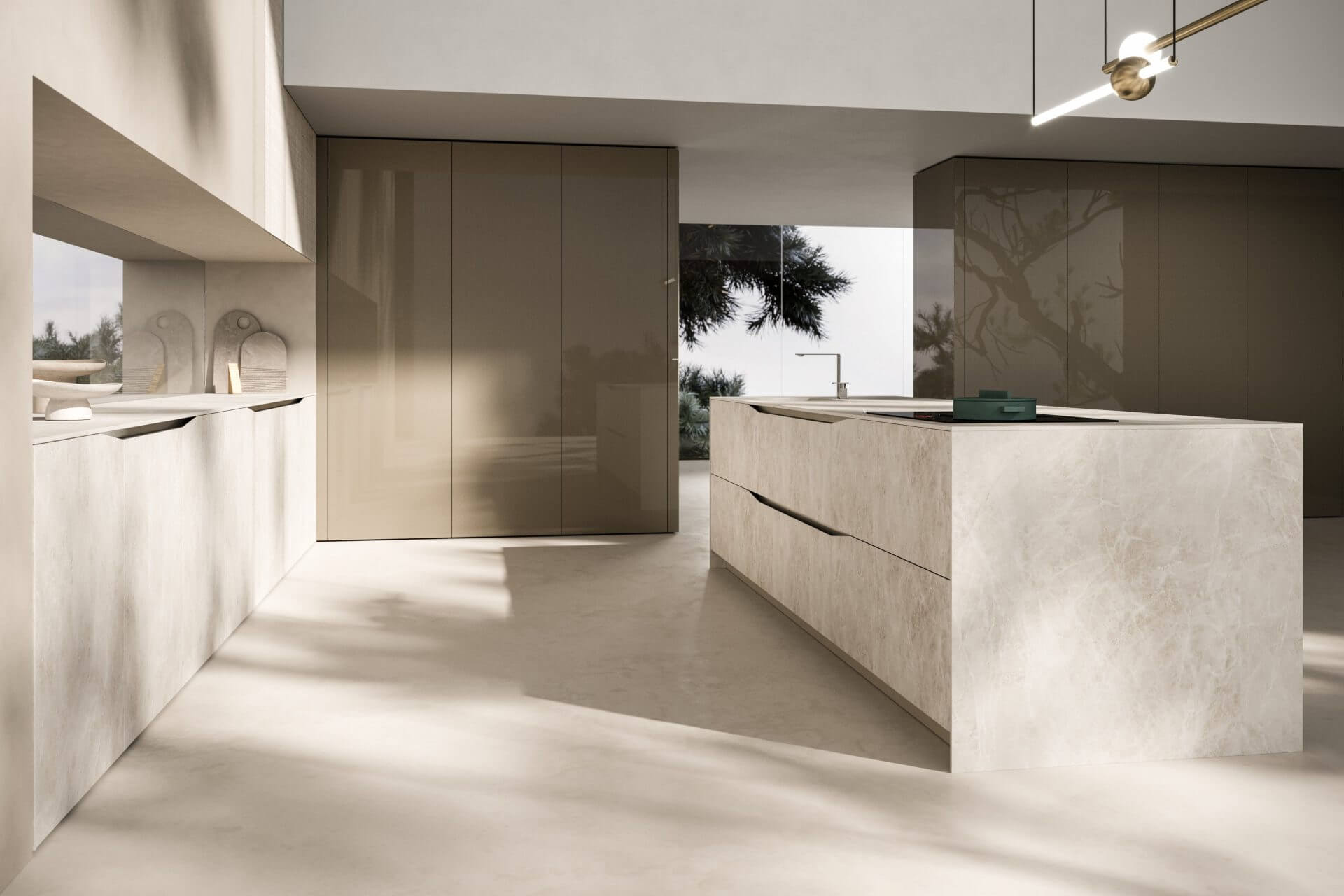 Modèle Elementi - cuisine SNAIDERO haut de gamme Uni-K Concept Intérieur