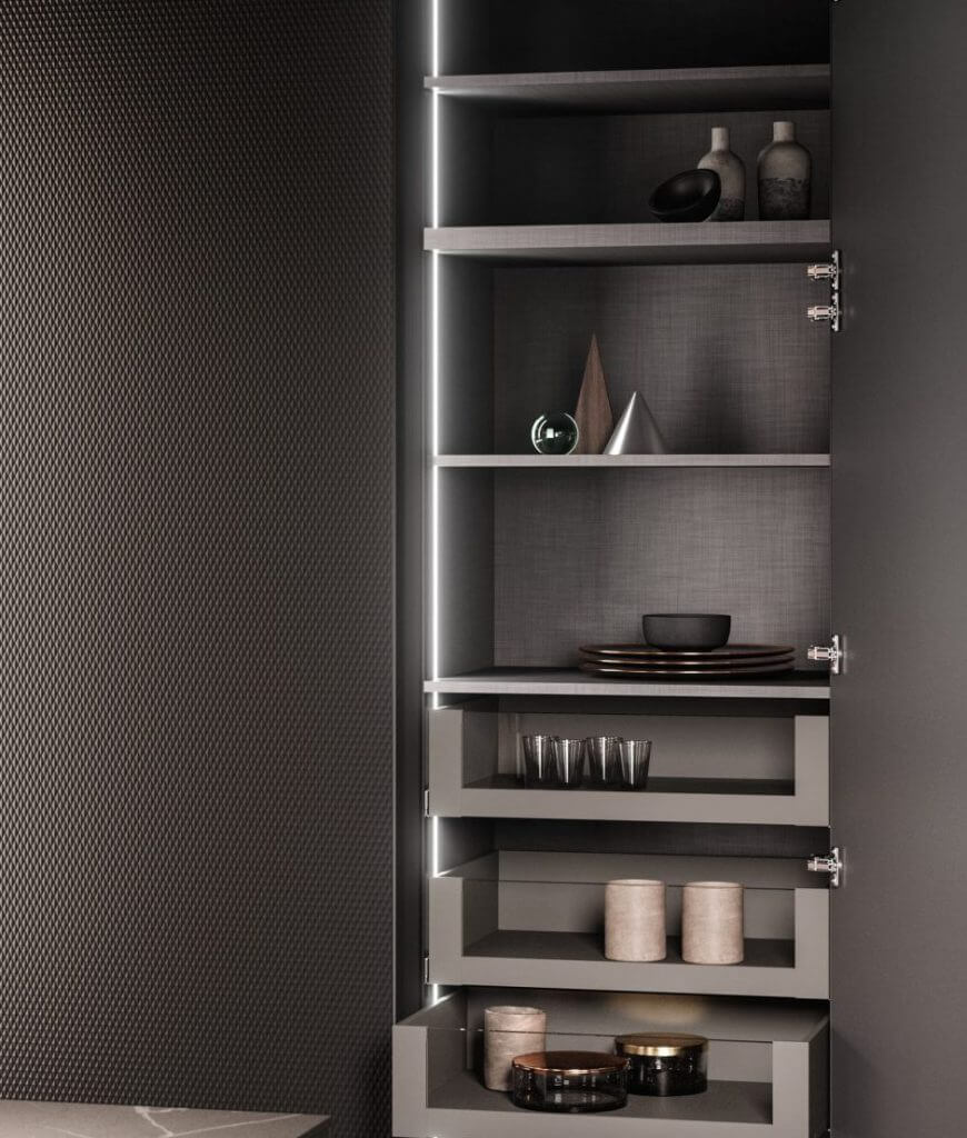 Modèle Elementi - cuisine SNAIDERO haut de gamme Uni-K Concept Intérieur
