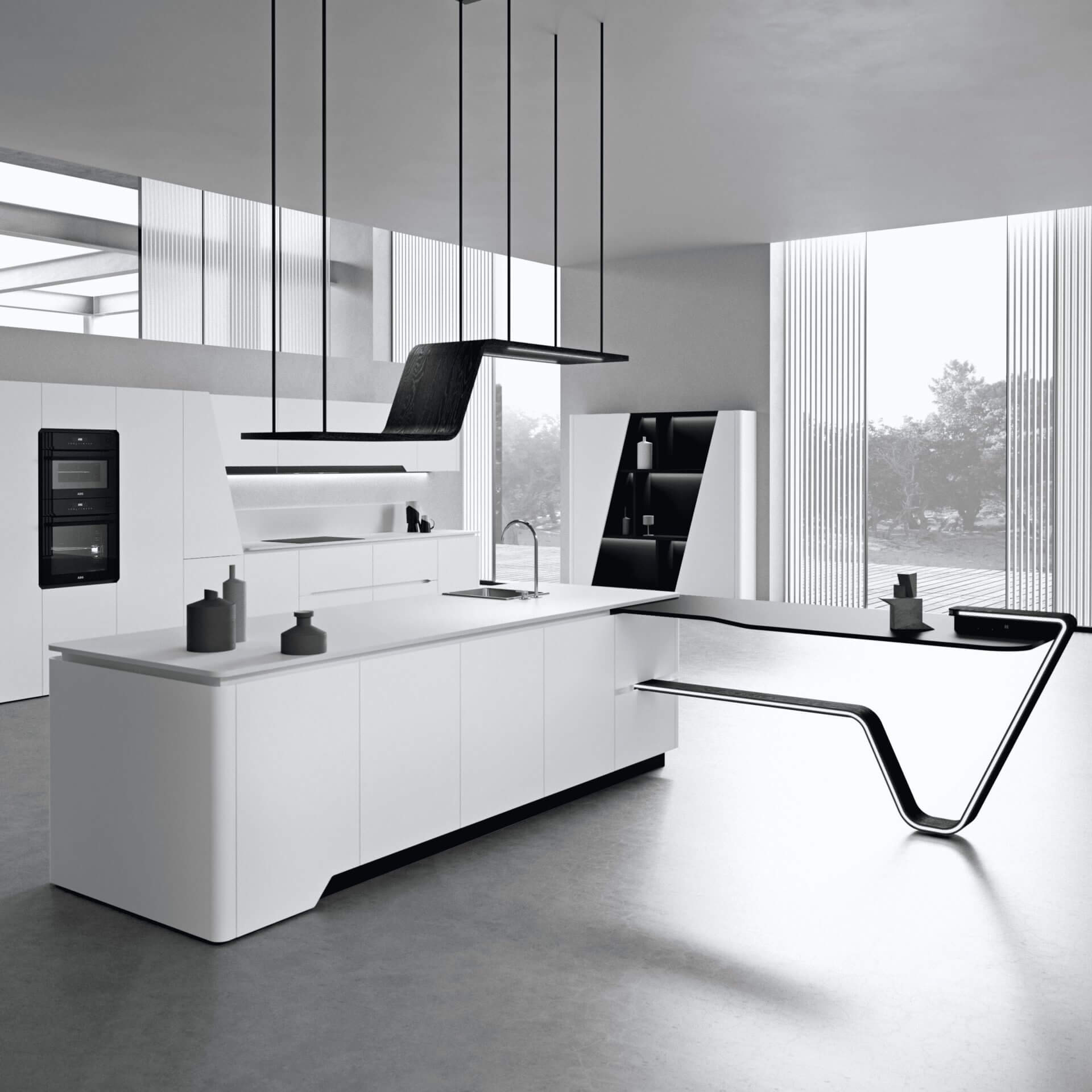 Modèle Vision - cuisine SNAIDERO haut de gamme Uni-K Concept Intérieur