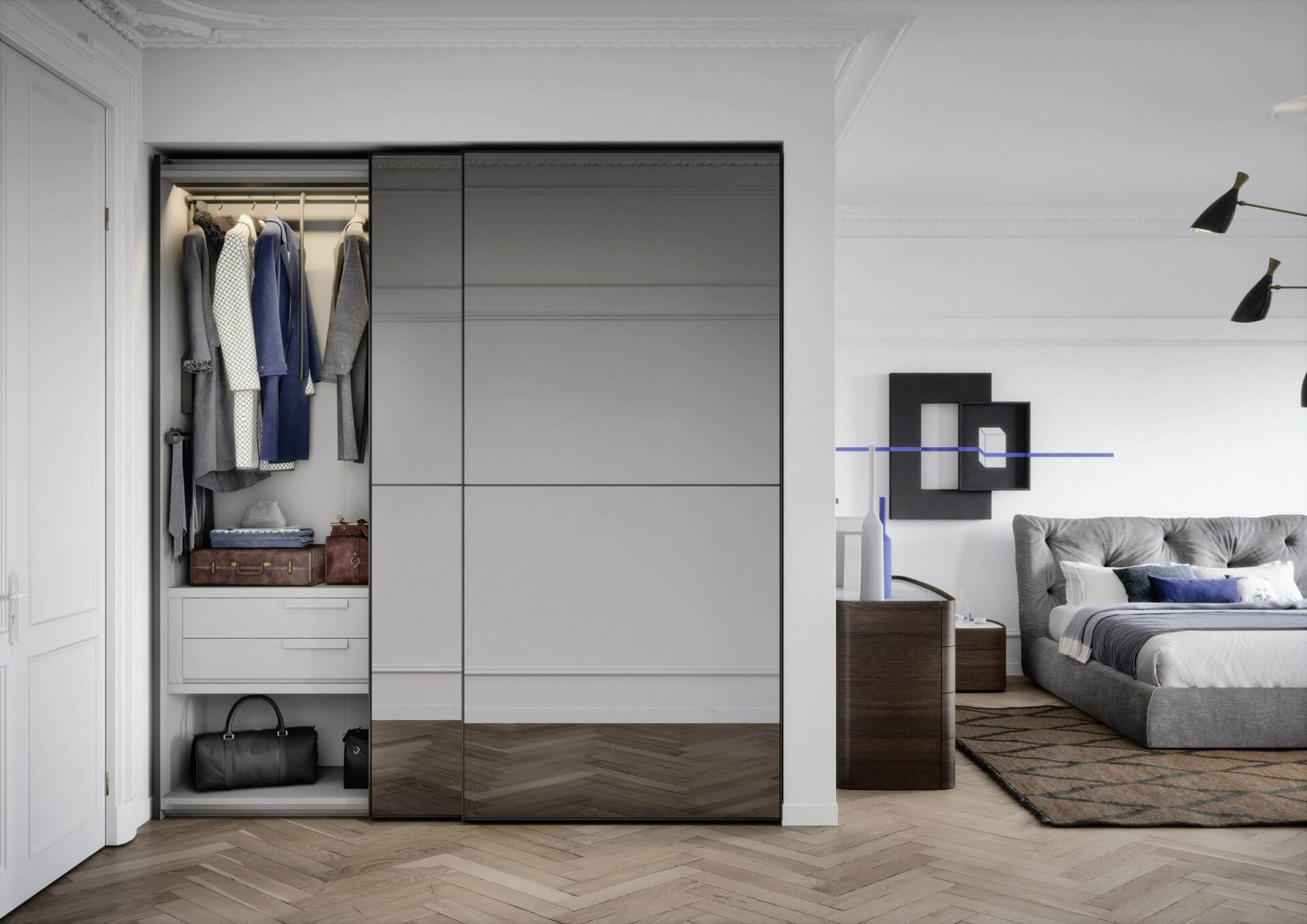 Modèle Crystal - dressing à portes coulissantes Uni-K Concept Intérieur