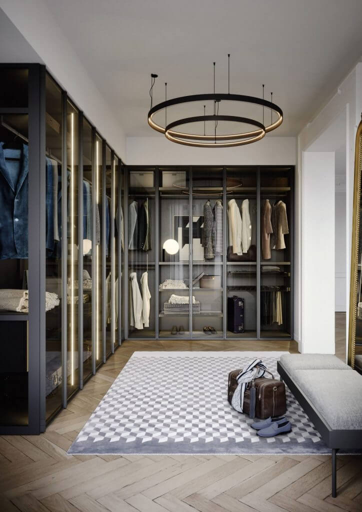 Modèle Perry - dressing à portes battantes Uni-K Concept Intérieur