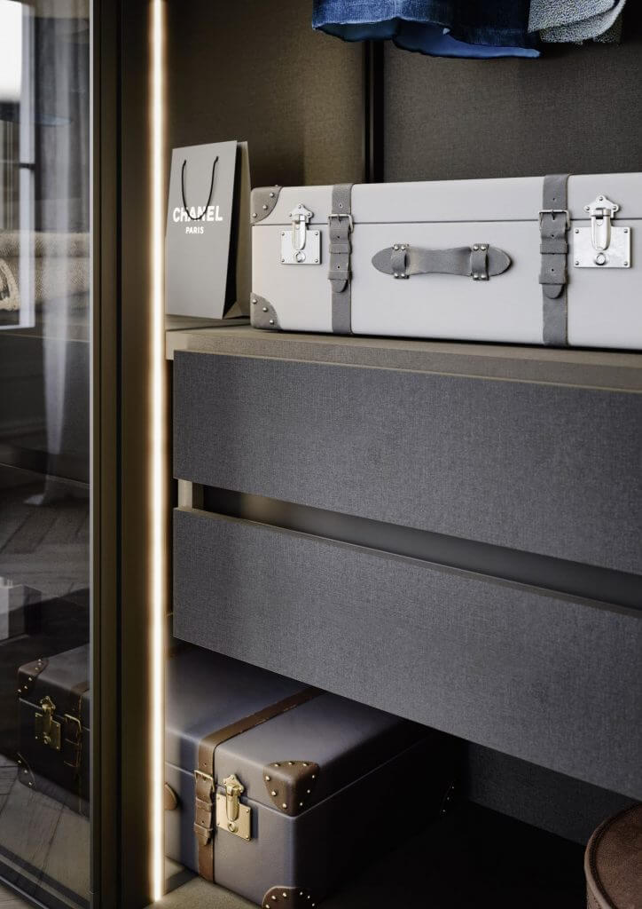 Modèle Perry - dressing à portes battantes Uni-K Concept Intérieur
