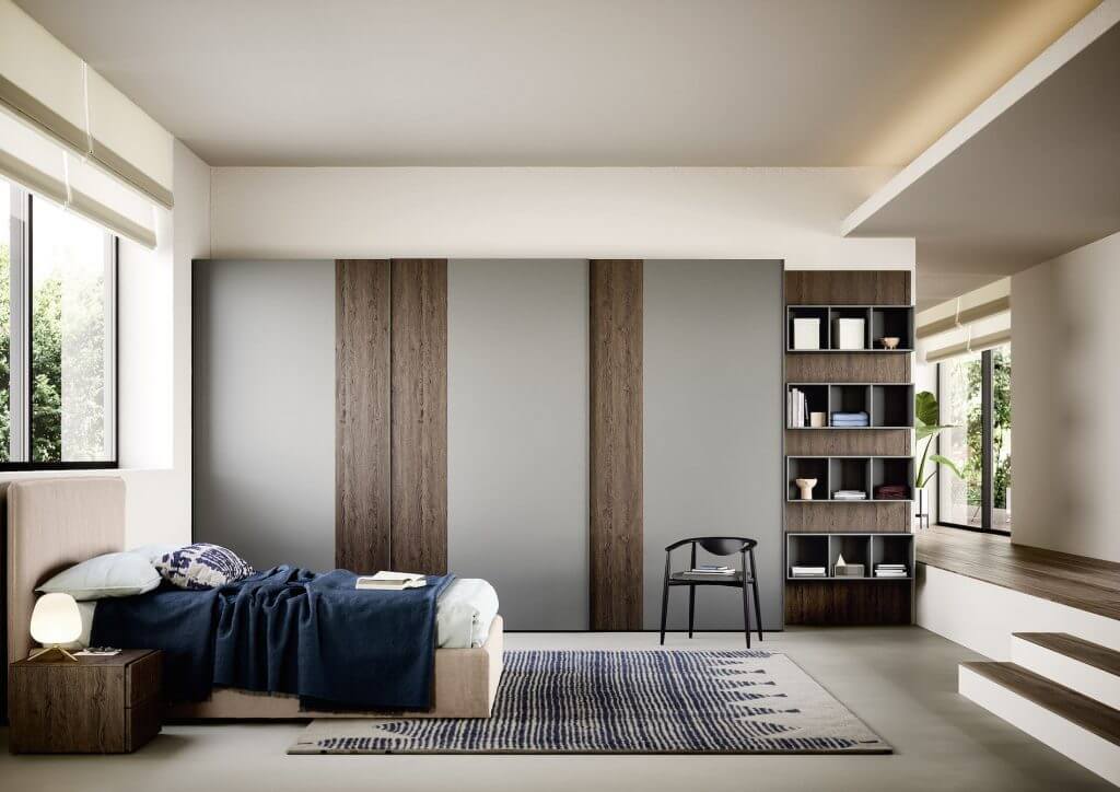 Modèle Offset - dressing à portes coulissantes Uni-K Concept Intérieur