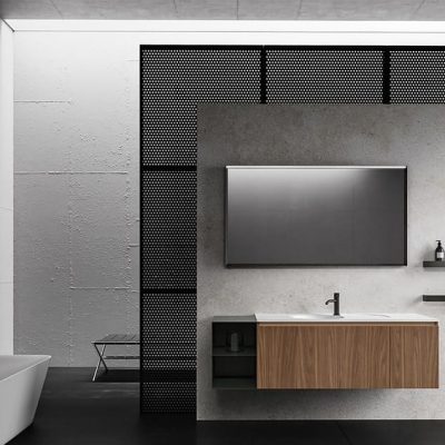 Modèle Nerolab - Salle de bain haut de gamme Cerasa par Uni-K Concept Intérieur