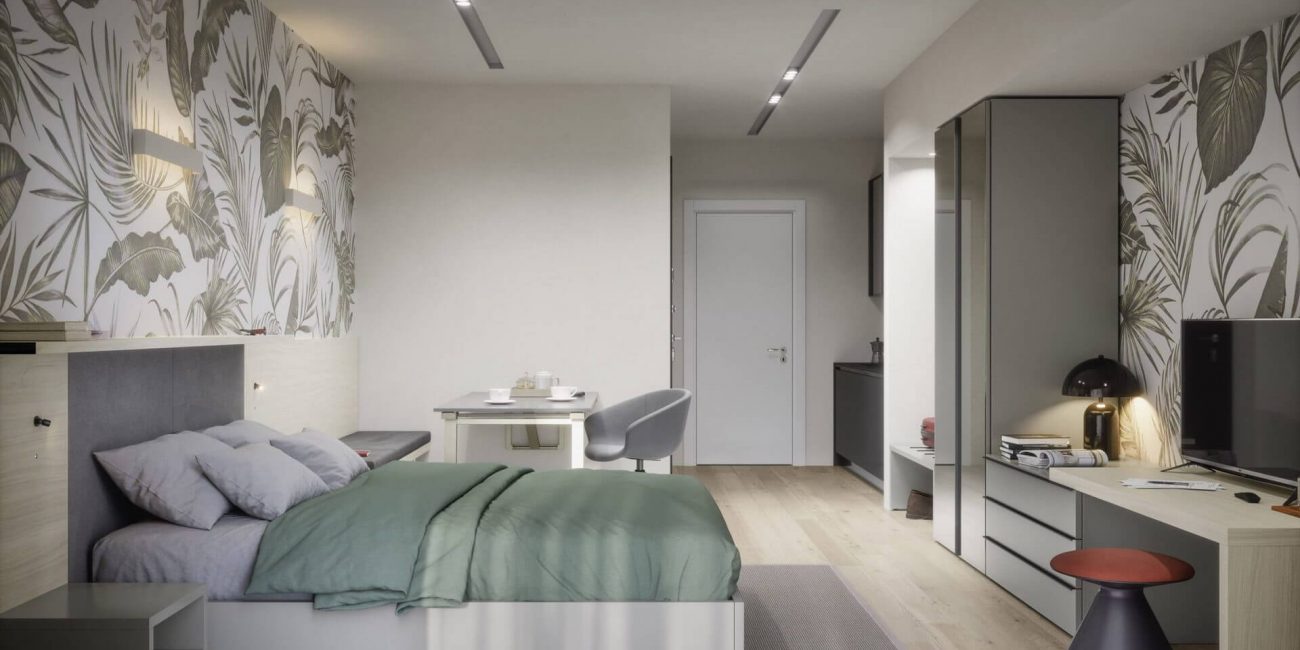 Chambre - Espace hôtelier Cinquanta3 par Uni-K Concept Intérieur La Roche-sur-Foron