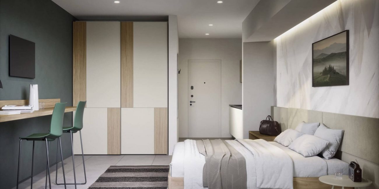 Chambre - Espace hôtelier Cinquanta3 par Uni-K Concept Intérieur La Roche-sur-Foron