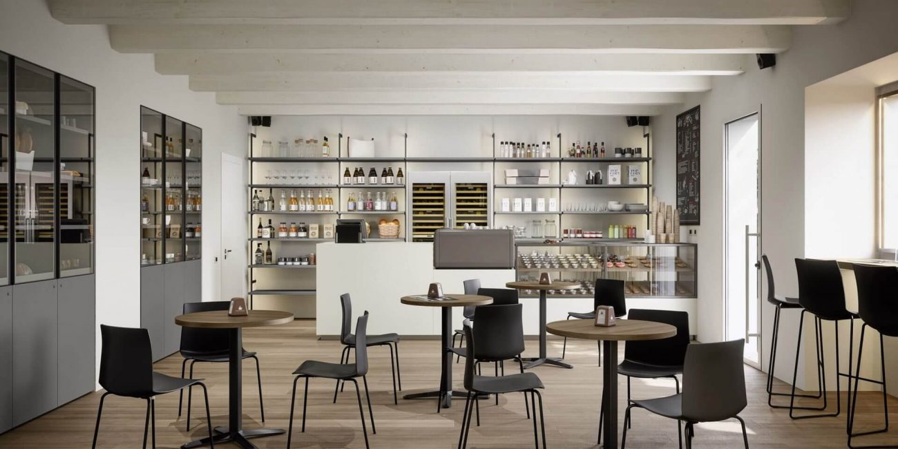 Café - Espace commercial Cinquanta3 par Uni-K Concept Intérieur La Roche-sur-Foron