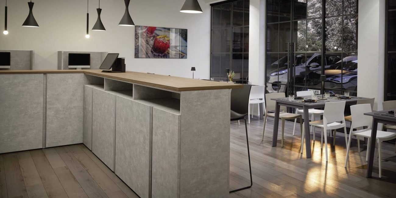 Bar - Espace commercial Cinquanta3 par Uni-K Concept Intérieur La Roche-sur-Foron
